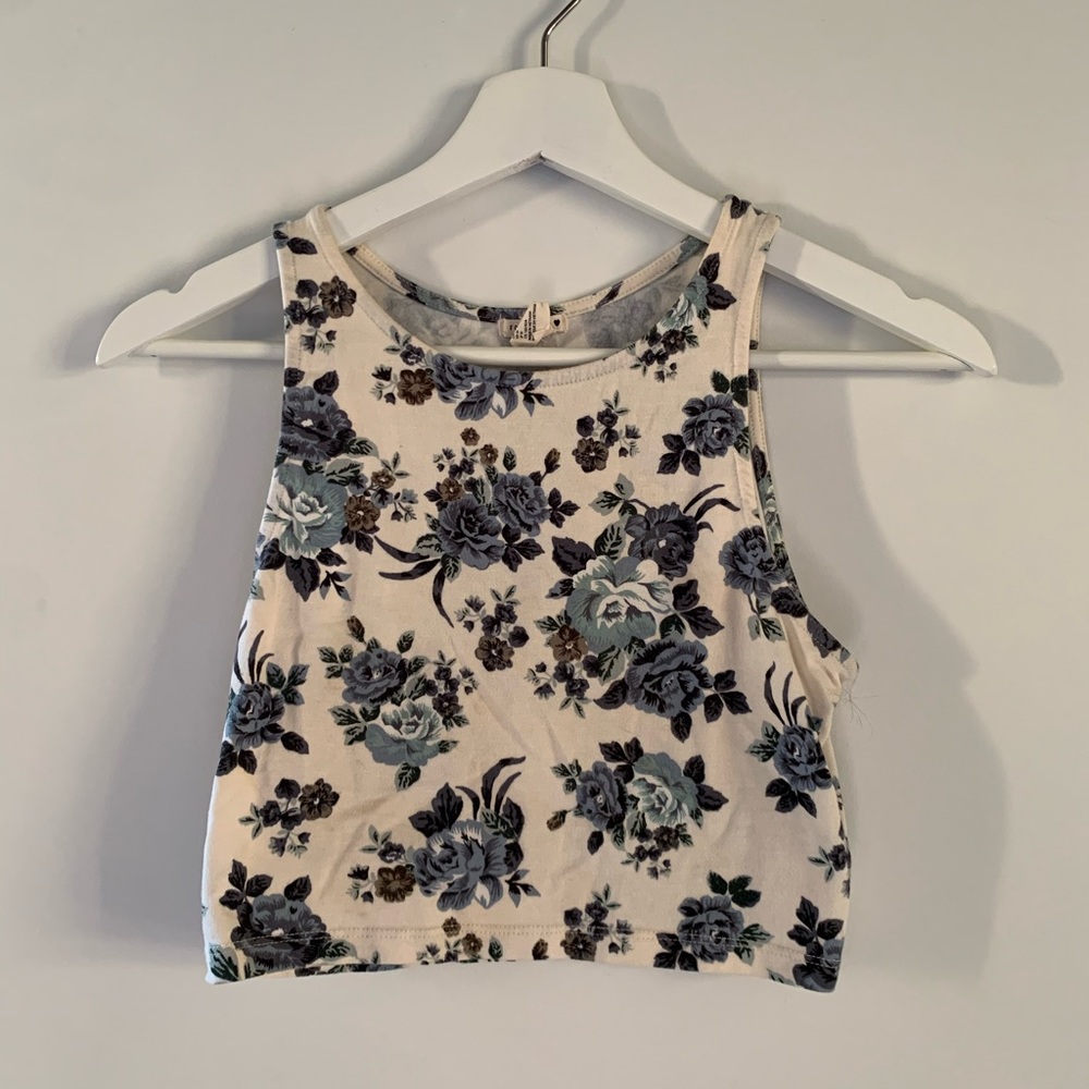 Forever 21 floral crop top